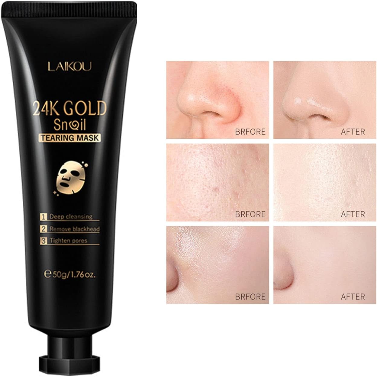 LAkOU™ 24K Gold Radiance Peel-Off Mask
