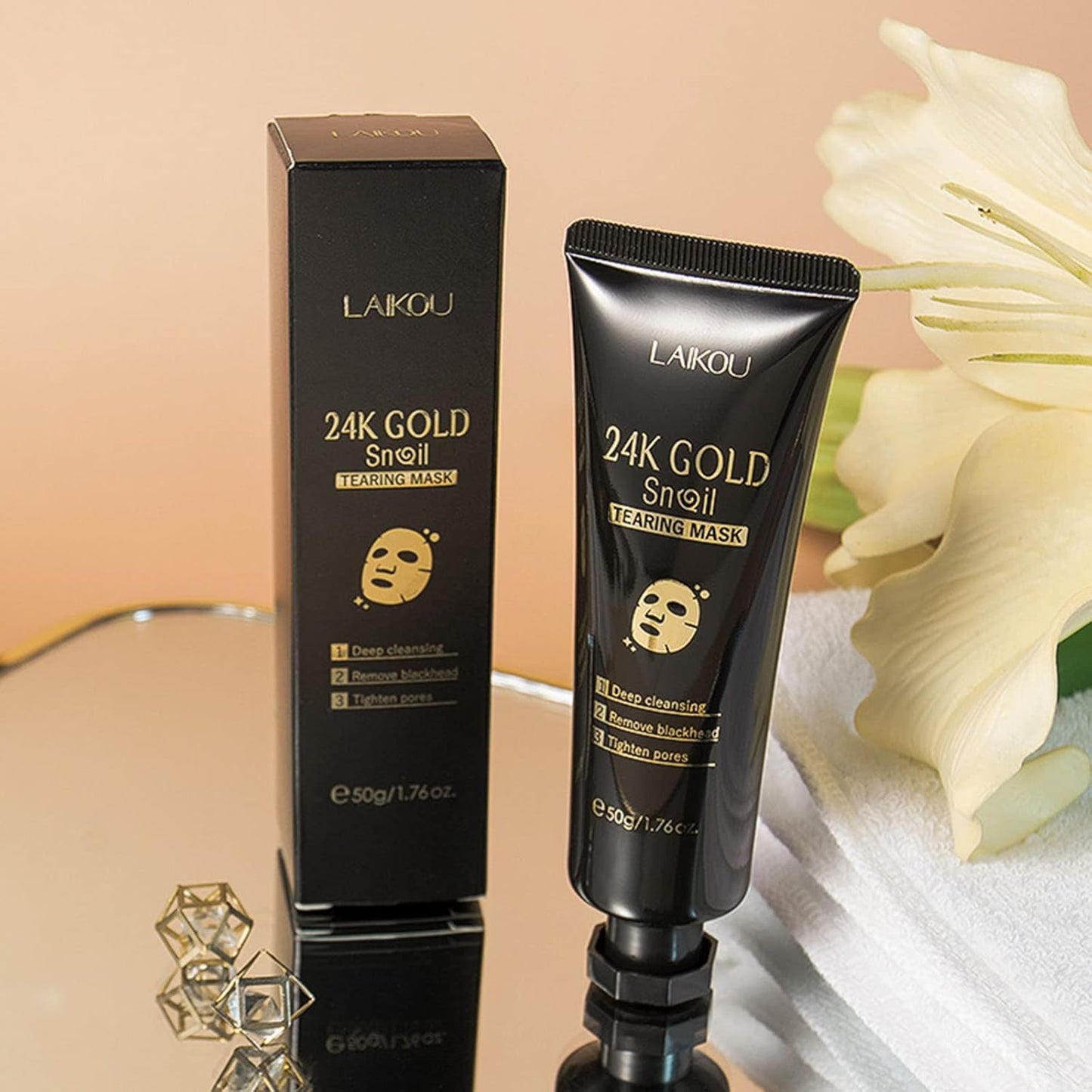 LAkOU™ 24K Gold Radiance Peel-Off Mask
