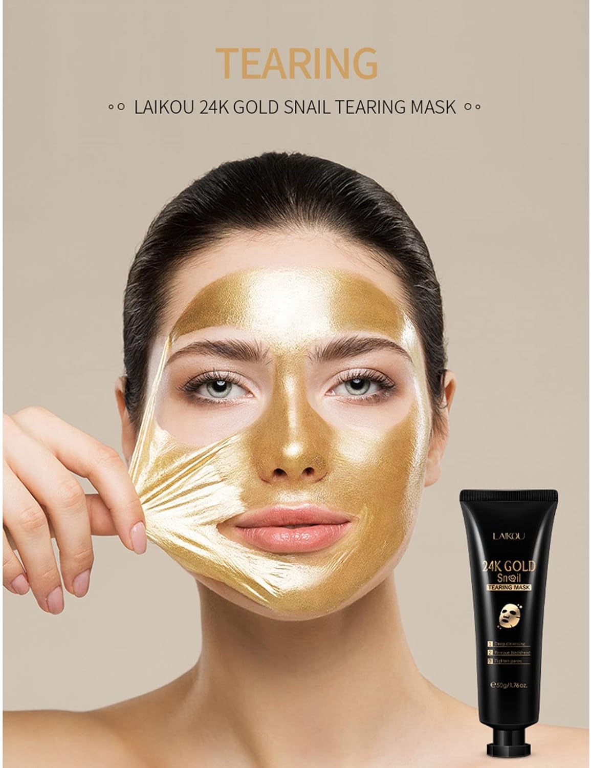 LAkOU™ 24K Gold Radiance Peel-Off Mask